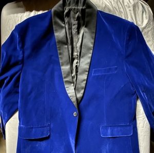 Blue Velvet Suit Jacket